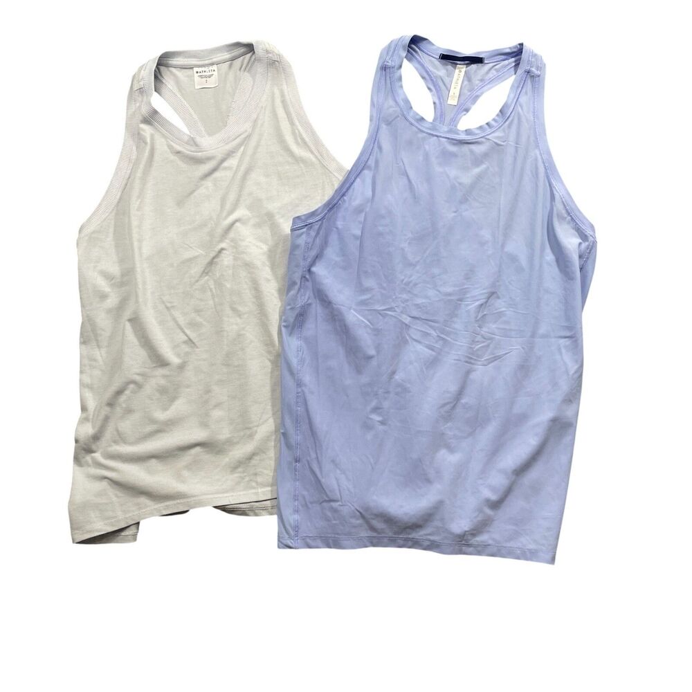 Athleta Lot of 2 Small Purple Razor Back Athletic Tops